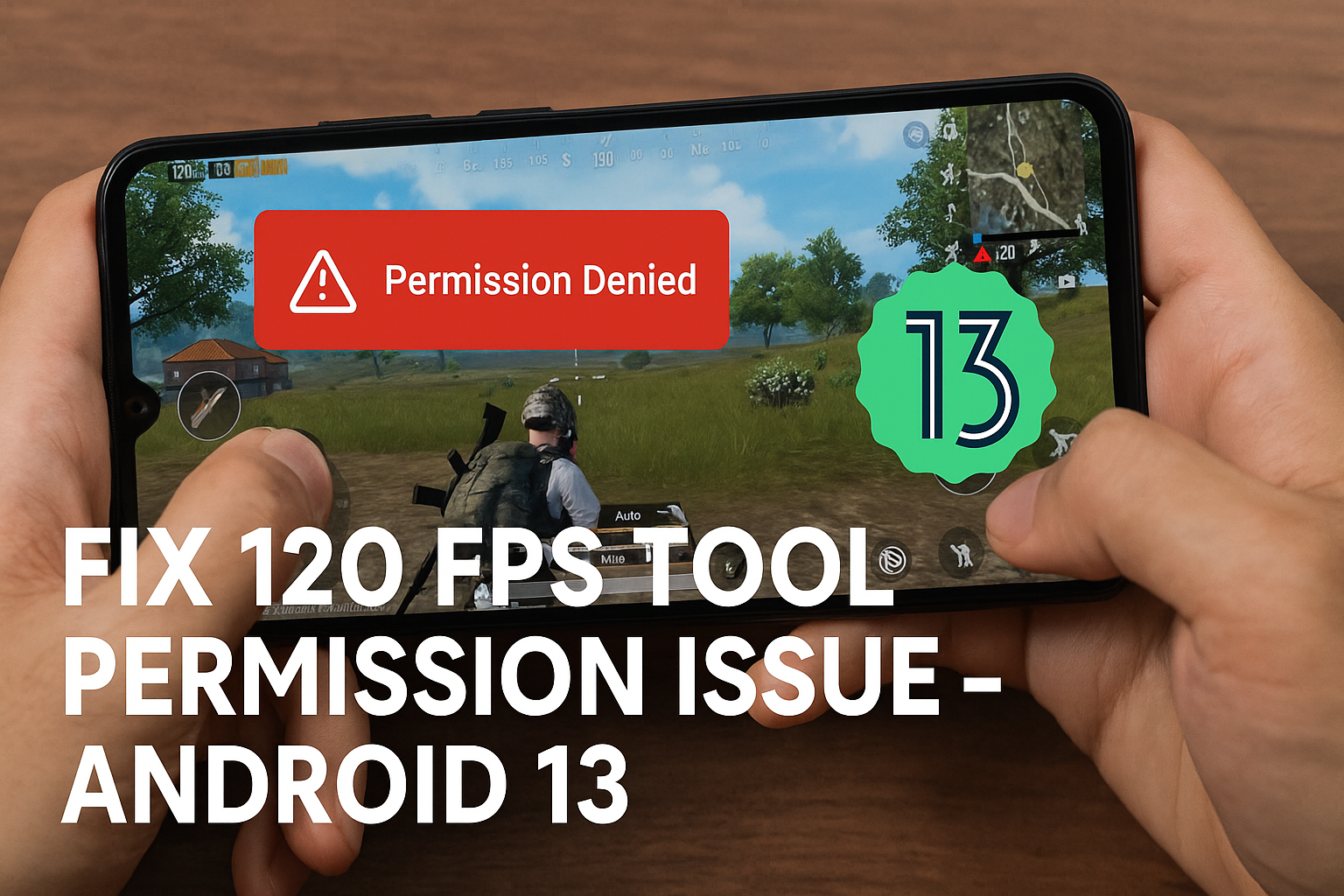 Fix 120 Fps Tool Permission issue Andorid 13