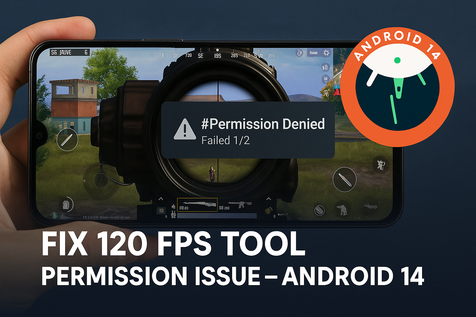Fix Permission Issue 120 FPS Tool (Android 14)